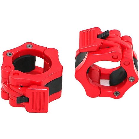 Lot de 2 colliers de serrage pour barre d'haltères de 50 mm pour la musculation et le fitness - Boucles de verrouillage sécurisées (1/5)