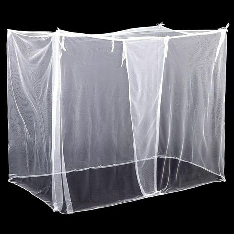 Moustiquaire pour lit simple, moustiquaire carrée, moustiquaire d'angle, ciel de lit décoratif, ciel de lit respirant pour chambre, cour (1/5)