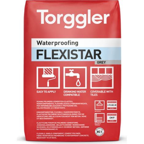 Guaina cementizia flexistar impermeabilizzazione protezione calcestruzzo 20 kg