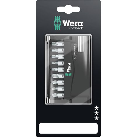Wera, Bit-Check 10 Universal 5 SB, 10 pezzi (1/4)