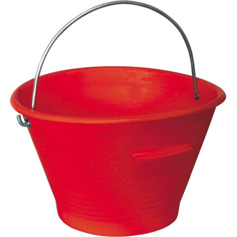10PZ CARDARELLA IN PLASTICA MEK EDIL Lt. 14 Ø cm. 36 - Rossa