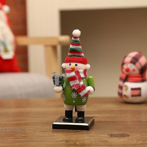 Casse-Noisette de Noël, artisanat en bois, gâteau du Père Noël, décoration de vitrine d'atelier, bureau, salon (1/2)