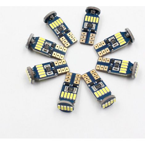 10 pezzi T10-4014-15 LED Lampadina Luci Auto LED Lampadina 12V2W Bianco 6000K per Luce Interna, Luce Bagagliaio, Luce Targa, Luce di Posizione DC (1/5)