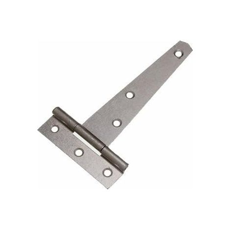Lot de 12 paires de charnières en T pour porte/portail/abri de jardin en acier BZP 10,2 cm (1/2)