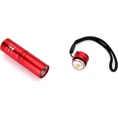 Lampe torche portable étanche en aluminium Tarka, lampe de poche idéale pour la maison et l'extérieur, la pêche et l'escalade.