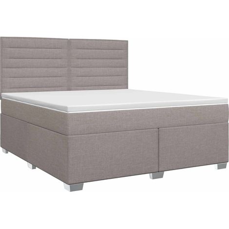 Maison Exclusive - Boxspringbett mit Matratze Taupe 140 x 200 cm (1/5)