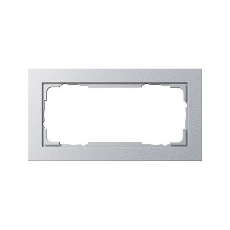Gira Marco embellecedor 2f s.M. Gira E2 F Aluminio [100225], 1002 25
