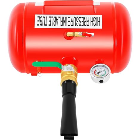 Tire Booster 20L, Professional Stainless Steel Compressed Air Tire Inflator for Cars, Motorcycles, Bicycles, Trucks (10 bar), Tire Shock Inflator Air Booster Air Cannon Filling Aid (1/5)