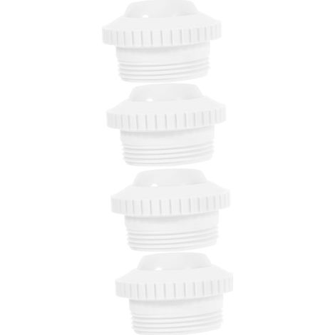 2 Ensembles Jets De Massage en Piscine Accessoire Massage Accessoire Spa Petit Chauffe-Piscine Buses Prise Sortie d'eau Buse De Massage De Piscine Plastique Blanche 2 Pièces x 2