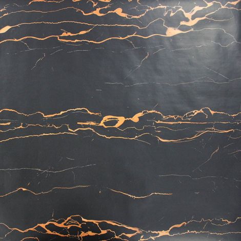 Rouleau Adhésif Fantaisie "Marbre" 45x200cm Noir (1/2)