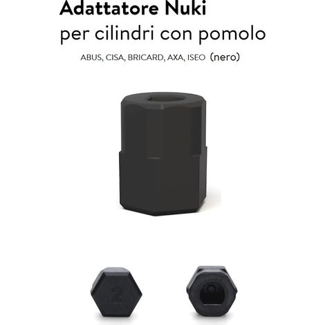 ADATTATORE ESAGONALE PER NUKI SMART LOCK GO CILINDRI CON CODOLO INTERNO CISA, ISEO -OFFERTA-