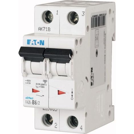 Disjoncteur FAZ 2P 25A 10kA (IEC/EN 60947 2) cbe C 000239105 EATON FAZ6 C25/2