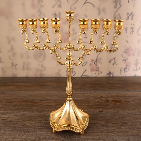 (Doré) Décorations de chandeliers en métal pour mariages et hôtels (1/5)