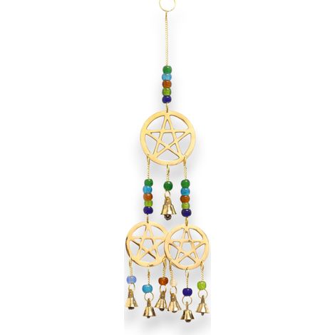 Campanas Indias - Tri-Pentagrama - 7 Campanas - 9.5x32cm