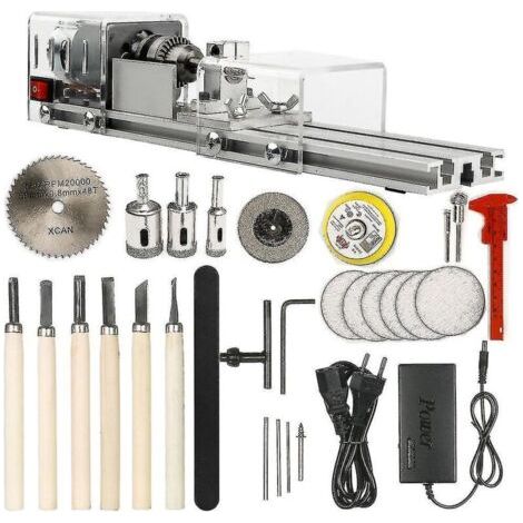 Mini outil de tour, bricolage, meulage de perles, ensemble d'outils rotatifs