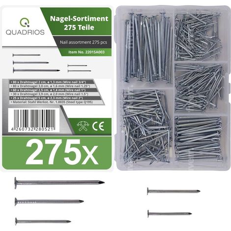 Quadrios 2201SA003 Assortimento di chiodi Contenuto 1 KIT (1/5)