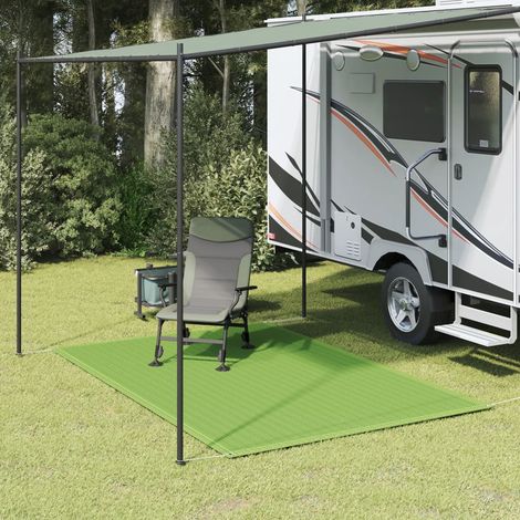 Tapis de tente,Tapis extérieur,Tapis de jardin vert clair 250x300 cm PEHD CFW22205 (1/5)