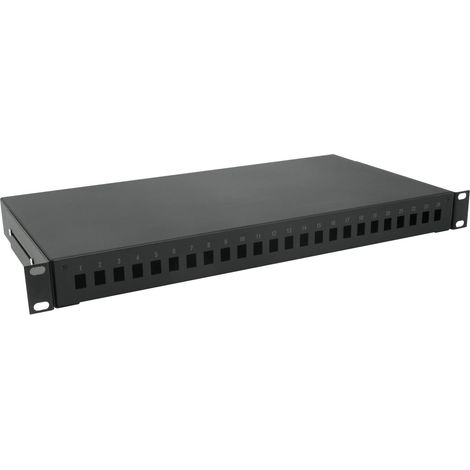 unex Frontblende 19" 1U 24SC Ablagefach UFB24SC-A (1/2)
