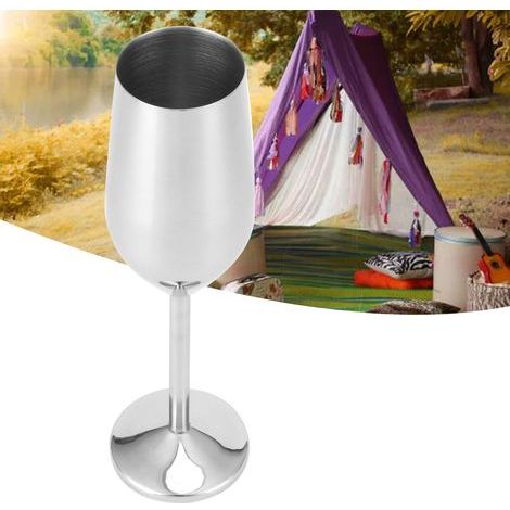 200ml Stainless Steel Champagne Glass, Shiny Finish, for Bar/Party/Banquet/Picnic (1/5)