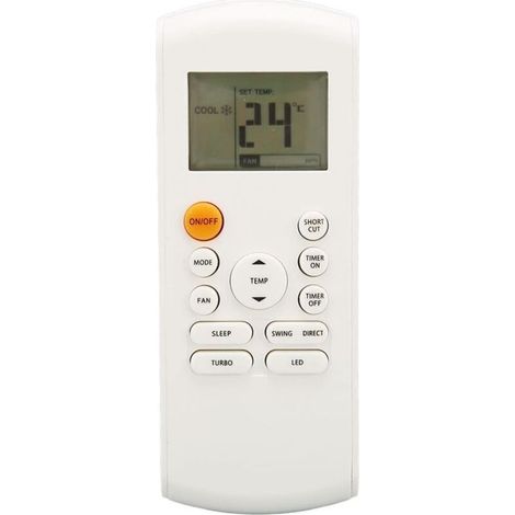 Télécommande Climatiseur - Rétroéclairage LED - Compatible Séries R57 et RG57 - 1 Pièce (1/2)