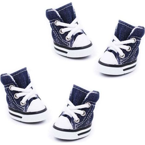 Chaussures Pour Chiens De Compagnie Baskets En Toile De Sport Quatre Saisons Chaussures Chaudes Pour Petits Chiens À Semelles Souples