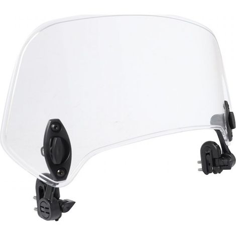 Extensión de parabrisas para motocicleta - Parabrisas universal de 14 pulgadas (35,5 cm), deflector de viento ajustable, alerón, extensión de parabrisas con clips, compatible con la mayoría de motocic (1/5)