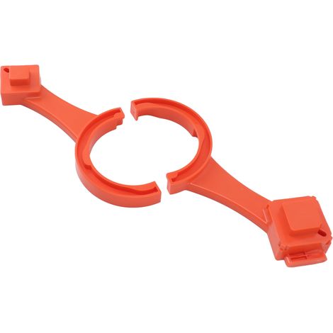 Clé universelle pour raccords d'égout de camping-car (1 jeu) - Connexion et déconnexion faciles - Compatible avec la plupart des bouchons d'égout mâles et femelles de 3 et 4 pouces (orange)