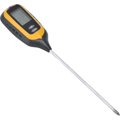 4-in-1-Boden-pH-Meter, multifunktional, hochpräzise, stabil und empfindlich, Bodenfeuchtigkeitsmesser für Garten, Hof und Außenbereich