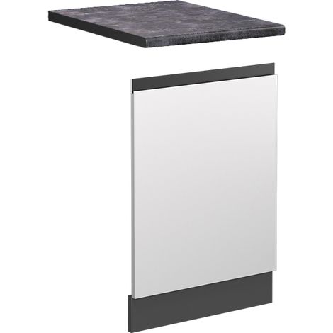 Panel frontal R-Line, Blanco, 45 cm , ET Antracita, Vicco