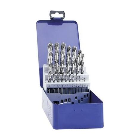 Exact 32004 HSS Kit punte a spirale da metallo 25 parti rettificato DIN 338 Alberino cilindrico 1 KIT (1/3)