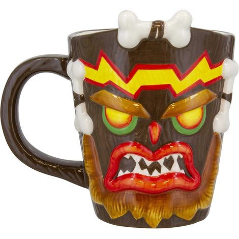 Tazza paladone uka uka 350 ml ceramica marrone