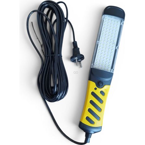 Lampada da officina potente con 80 LED, cavo magnetico da 10 m, 230 V, gancio magnetico (1/5)