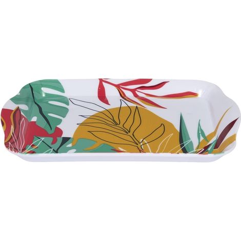 Plateau de service en plastique paradis exotique (21x14cm) - ANTILLES (1/4)