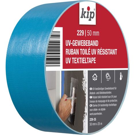 kip 222358 nastro di tessuto 229 – 35, 50 mm x 25 m, Blu (1/2)