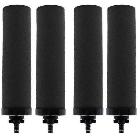 Packung mit 4 Ersatzwasserfiltern für BERKEY BB9-2 mit schwarzer Aktivkohle, kompatibel mit Schwerkraft-Wasserfiltersystemen (Ref. s20241212822, schwarz). (1/5)