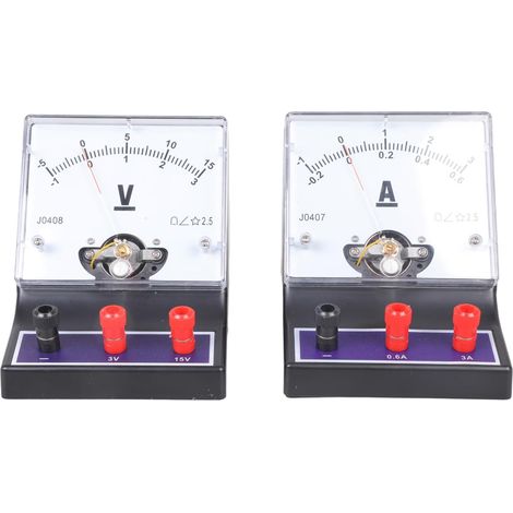 ampèremètre, voltmètre et kit de circuit analogique pour les circuits (1/5)