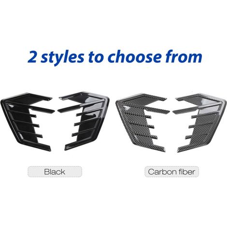 Grille de ventilation latérale universelle pour aile automobile (2 pièces) – Décorative, pour prise d’air et spoiler, style DIY
