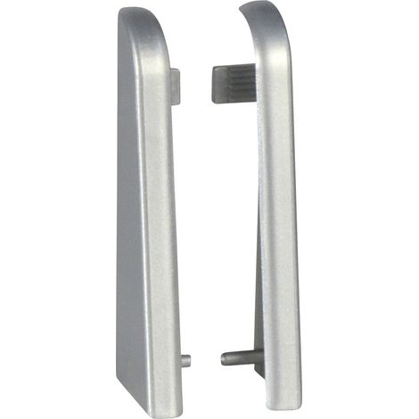 Neuhofer Endstück 10 x 20 x 60 mm Silber bedampft Sockelleiste (1/3)