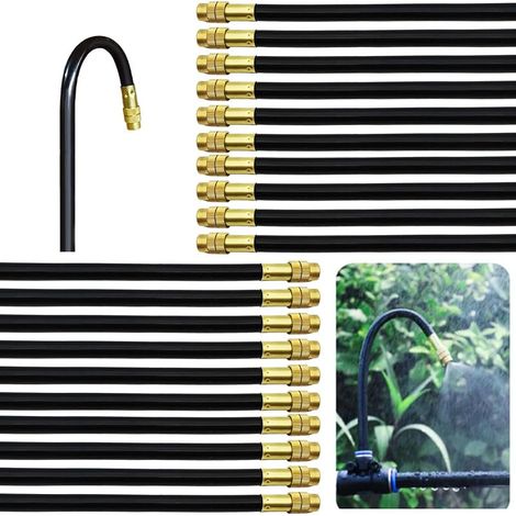 Buse Brumisateur, 20 Morceaux 8mm Buse Arrosage, Buse d'atomisation en Cuivre Réglable, Convient pour l'irrigation par Arrosage pour Le Jardin de La Terrasse de La Pelouse (1/5)