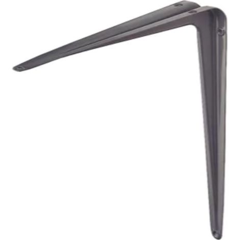 FISCHER - COPPIA REGGIMENSOLE NERVATE PER ARREDO CASA 250x300MM - COLORE GRIGIO 
