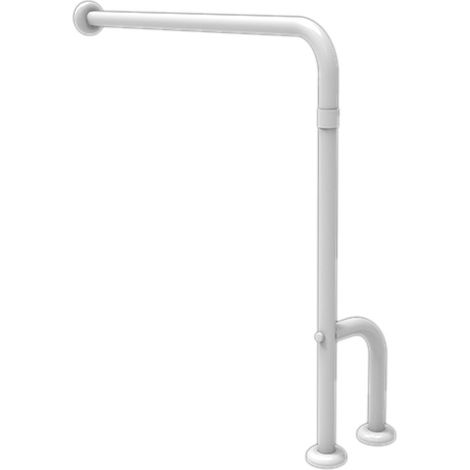 Barra maniglione parete e pavimento con rinforzo universale destra sinistra nylon adatta a persone disabili e di terza et〠(1/3)