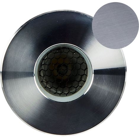 Encastré de sol extérieur ZEPH 1 SLIM 24V rond anthracite non percée 4000K 144lm 2W - EUROPOLE - 56051NAN