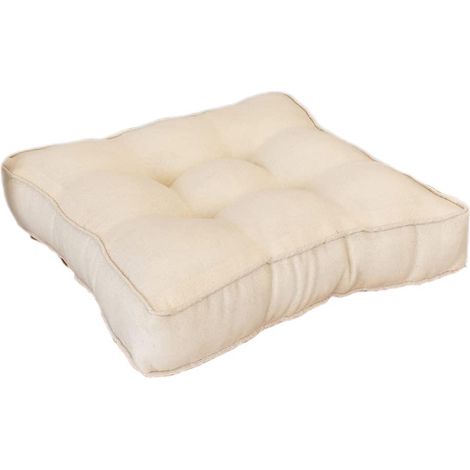cojines cuadrados para el suelo, de lino de 9 cm de grosor, para meditación, yoga, lectura, salón, dormitorio, patio, para adultos y niños. (1/5)