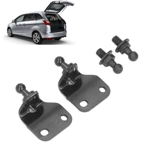 DEESSE SHOP-Lot de 4 supports de vérin à gaz pour capot Nissan 350Z 2003-2008 – Métal – Installation facile – Goujon à rotule 10mm (1/5)