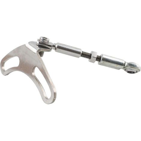 Compatible avec le support de soupape de dérivation d'échappement intégré réglable en acier inoxydable argenté et le pare-chaleur du turbocompresseur (1/5)