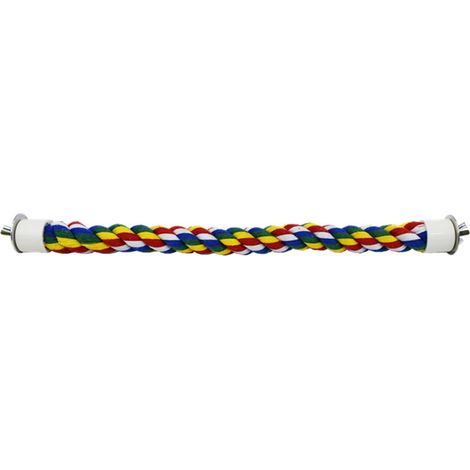 Perchoir élastique pour oiseaux, jouet d'escalade en corde pour perroquets, accessoires de cage pour petits et moyens oiseaux, 4 tailles, facile à installer