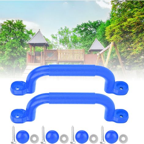 Ein Paar rutschfeste Schaukelgriffe aus Kunststoff für Kinderspielplätze (Blau) (1/5)