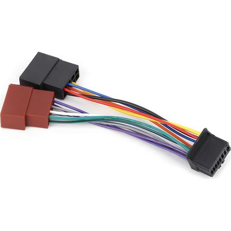 Carnet stéréo de voiture 16pin Port vers Mini ISO 8pin Plug Cable de cablage ajustement pour Pioneer 2003-ON (1/5)