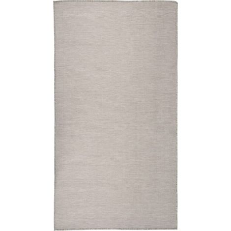 Outdoor Flatweave Rug 80x150 cm Light Grey vidaXL (1/5)
