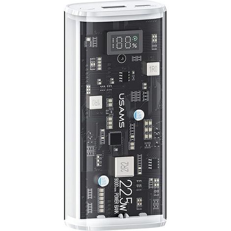 USAMS Powerbank 9000mAh PD 20WQC3.0+PD Dual-Port Schnellladefunktion biały/white 10KCD18902 (US-CD189) (1/5)